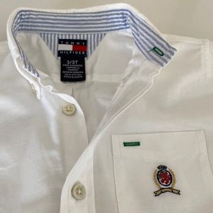 NWT Tommy Hilfiger White Dress Shirt 3T